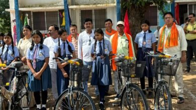 Photo of शाला प्रवेश उत्सव में साइकिल वितरण