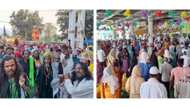 Photo of बड़े ही शान से निकला बाबा का शाही संदल में झूमे श्रद्धालु, खम्हरिया से निकला जुलूस