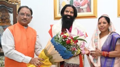 Photo of मुख्यमंत्री विष्णु देव साय से योग गुरु बाबा रामदेव ने की सौजन्य मुलाकात