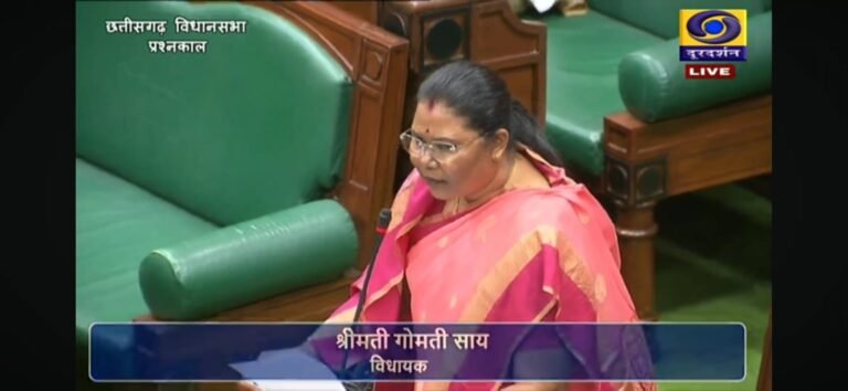 विधानसभा मानसून सत्र में पत्थलगांव की सड़कों को लेकर विधायक गोमती साय ने उठाए सवाल