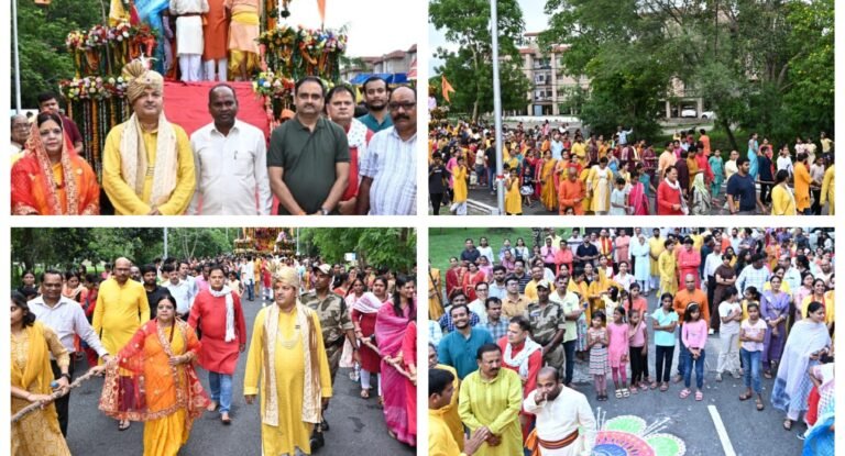 एनटीपीसी सीपत में भगवान जगन्नाथ की बहुदा यात्रा धूमधाम से निकाली गई