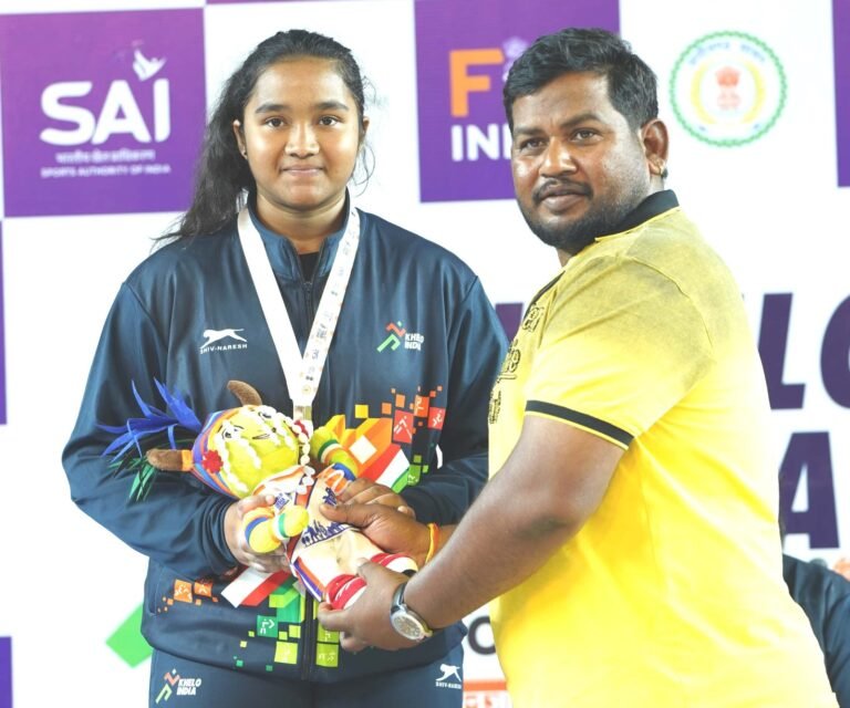 86 किलोग्राम भारोत्तोलन में महाराष्ट्र की साक्षी बुरकुले ने जीता स्वर्ण