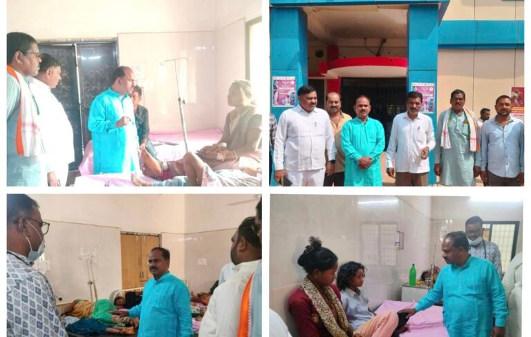 सामुदायिक स्वास्थ्य केंद्र मस्तूरी पहुंचकर विधायक दिलीप लहरिया ने जानी मरीजों का हाल-चाल