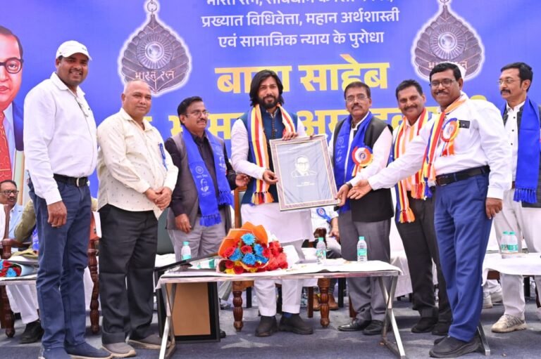 रायपुर : नवा रायपुर में जनसैलाब के बीच गरिमामय वातावरण में मनाई गई डॉ. भीमराव अंबेडकर की 135वीं जयंती