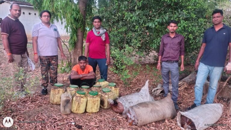 रतनपुर पुलिस का बड़ा एक्शन: 141 लीटर कच्ची महुआ शराब के साथ कोचिया गिरफ्तार