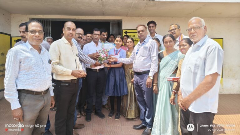 टॉप-10 में स्थान पाने वाली माही कश्यप का सेजेस परिवार ने किया सम्मान