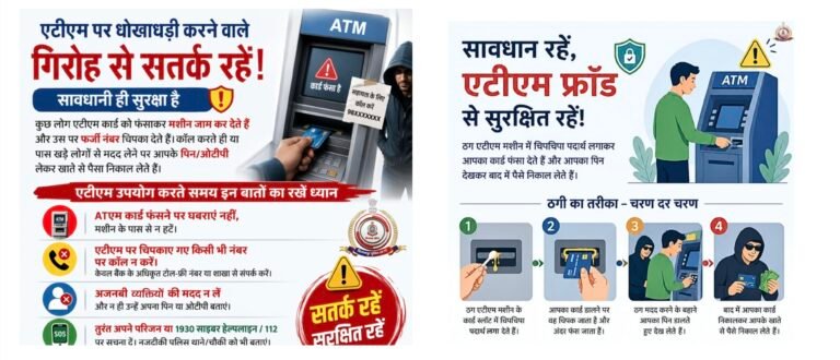 एटीएम फ्रॉड से सावधान! छोटी लापरवाही बन सकती है बड़ा नुकसान