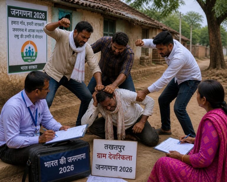 न्यायधानी बिलासपुर में जनगणना दल पर हमला, तखतपुर में कोटवार की बेरहमी से पिटाई