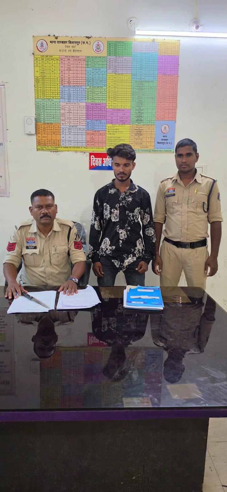 तारबाहर पुलिस की कार्रवाई: अवैध चाकू लेकर लोगों को धमकाने वाला आरोपी गिरफ्तार