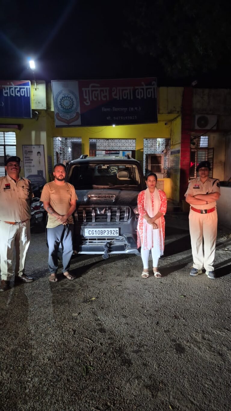 चलती स्कॉर्पियो की छत पर केक कटिंग और आतिशबाजी, इंस्टाग्राम रील बनी मुसीबत — कोनी पुलिस की बड़ी कार्रवाई