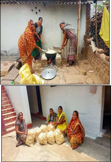 दुर्ग: चावल पापड़ उद्योग से आत्मनिर्भरता की ओर बढ़ती हुई ग्रामीण महिलाएं