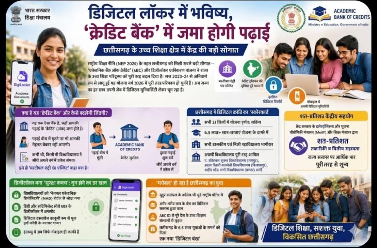 विशेष आलेख :- ​डिजिटल लॉकर में भविष्य, ‘क्रेडिट बैंक’ में जमा होगी पढ़ाई