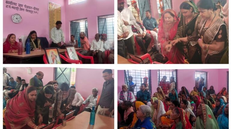 ग्राम पंचायत सीपत में ग्राम सभा आयोजन सम्पन्न