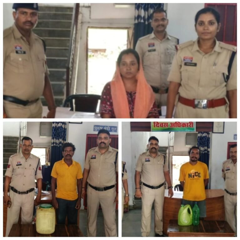 रतनपुर पुलिस का अवैध शराब कारोबारियों पर बड़ा प्रहार, महिला समेत तीन शराब कोचिए गिरफ्तार