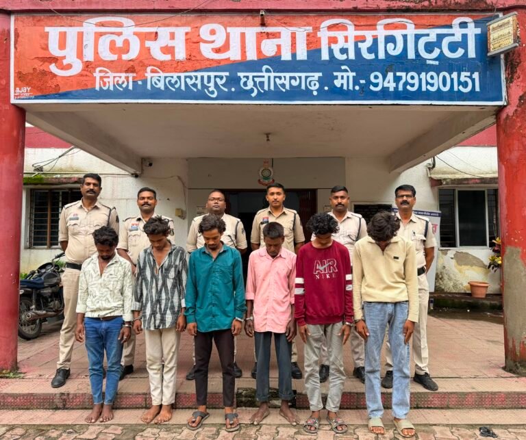 सिरगिट्टी पुलिस का एक्शन मोड: अशांति फैलाने और अड्डेबाजी करने वाले 6 आरोपी गिरफ्तार