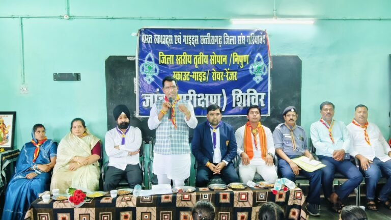 शासकीय उच्चतर माध्यमिक विद्यालय सेंदर में स्काउट गाइड तृतीय सोपान शिविर सह ग्रेट कैंप फायर का भव्य समापन