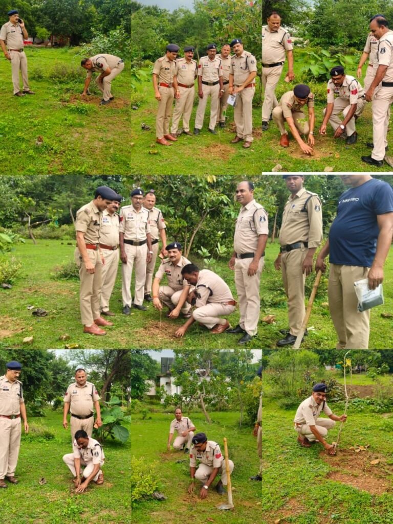 सरदार पटेल की 150वीं जयंती पर बिलासपुर पुलिस का हरित संकल्प, 2000 से अधिक पौधों का हुआ रोपण