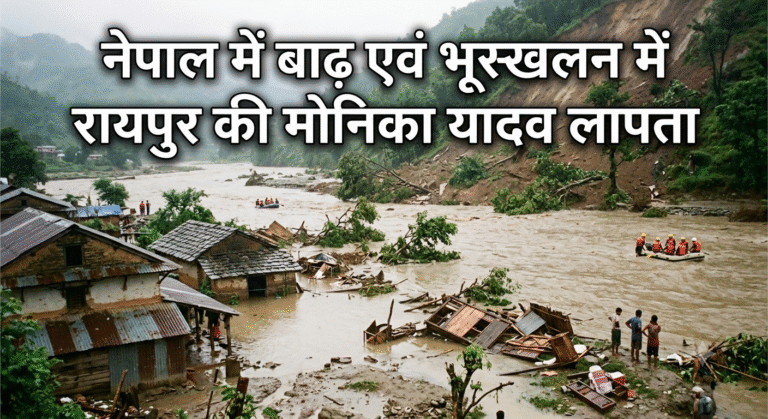 नेपाल में बाढ़ एवं भूस्खलन में रायपुर की मोनिका यादव लापता