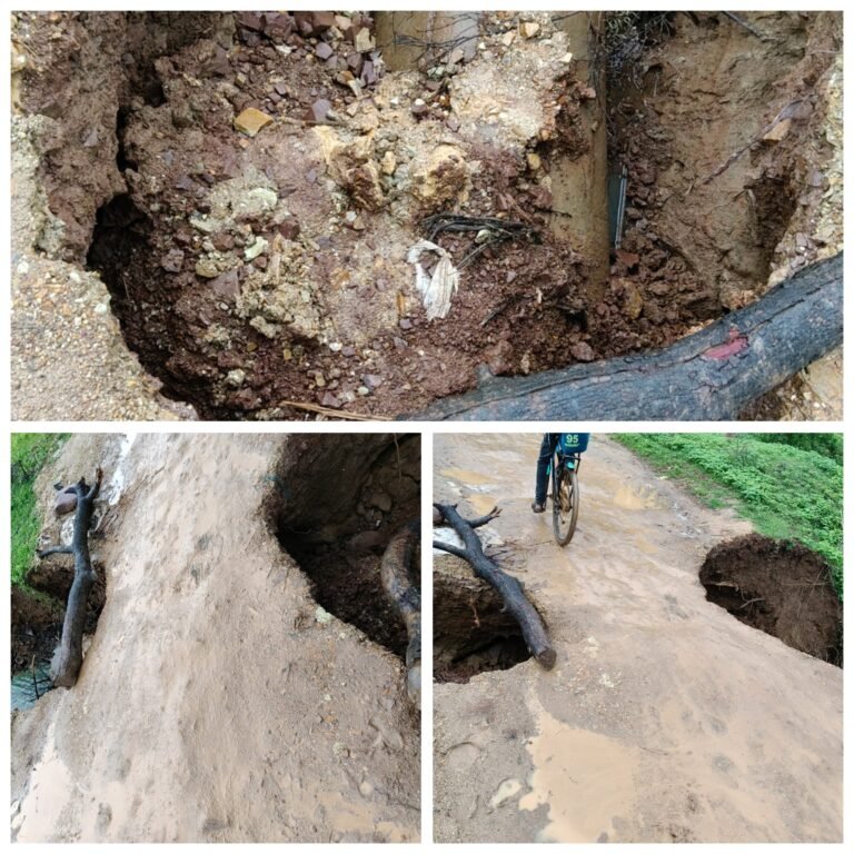 सीपत से नरगोड़ा-पोंडी-ठरकपुर पहुंच मार्ग जर्जर, राहगीरों की बढ़ी परेशानी