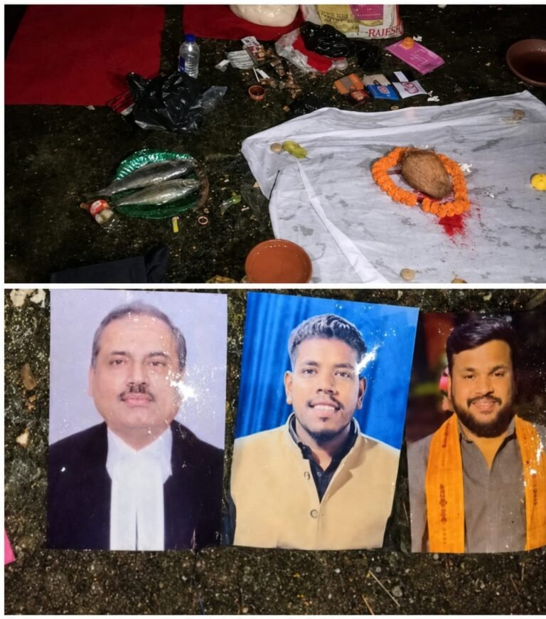 आधी रात श्मशान में कथित तंत्र साधना! चीफ जस्टिस की फोटो से मचा हड़कंप
