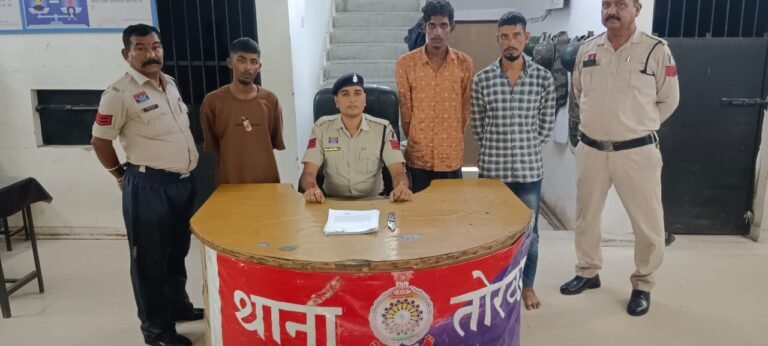 बिलासपुर में मामूली विवाद पर चाकूबाजी: 3 आरोपी गिरफ्तार, तोरवा पुलिस की त्वरित कार्रवाई