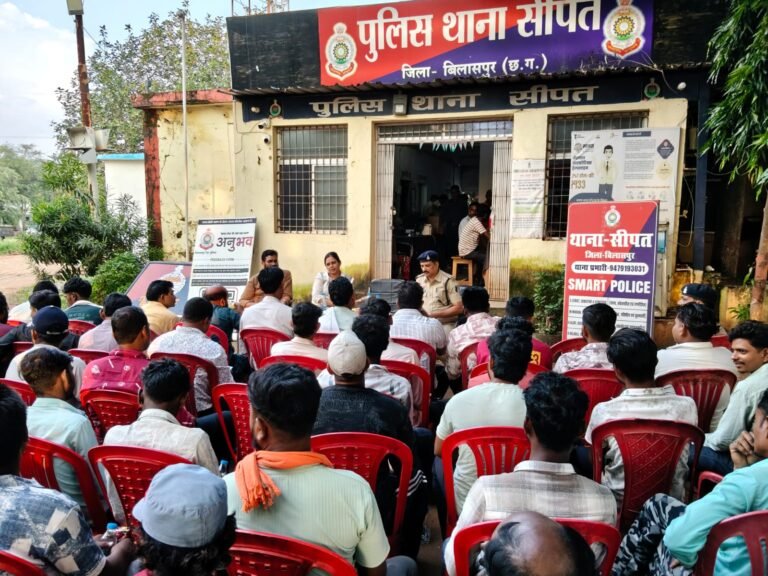 गणेश उत्सव को लेकर सीपत पुलिस अलर्ट, समितियों की बैठक में सुरक्षा और शांति पर जोर