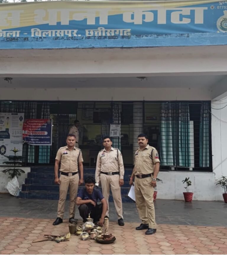 गनियारी में मकान का ताला तोड़कर चोरी, 20 वर्षीय आरोपी गिरफ्तार