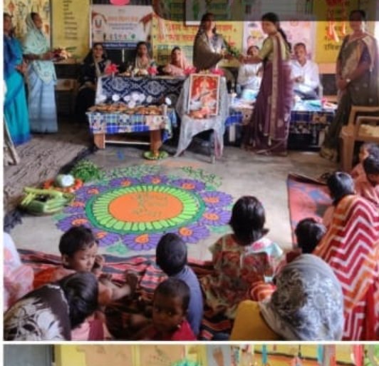 आंगन मिलन सेवा कार्यक्रम में गूंजा स्वस्थ शिशु और सुपोषित समाज का संकल्प