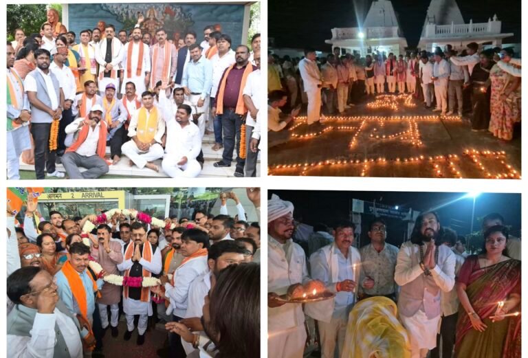 भारतीय जनता पार्टी अनुसूचित जाति मोर्चा के राष्ट्रीय अध्यक्ष शिवेश कुमार का ऐतिहासिक स्वागत
